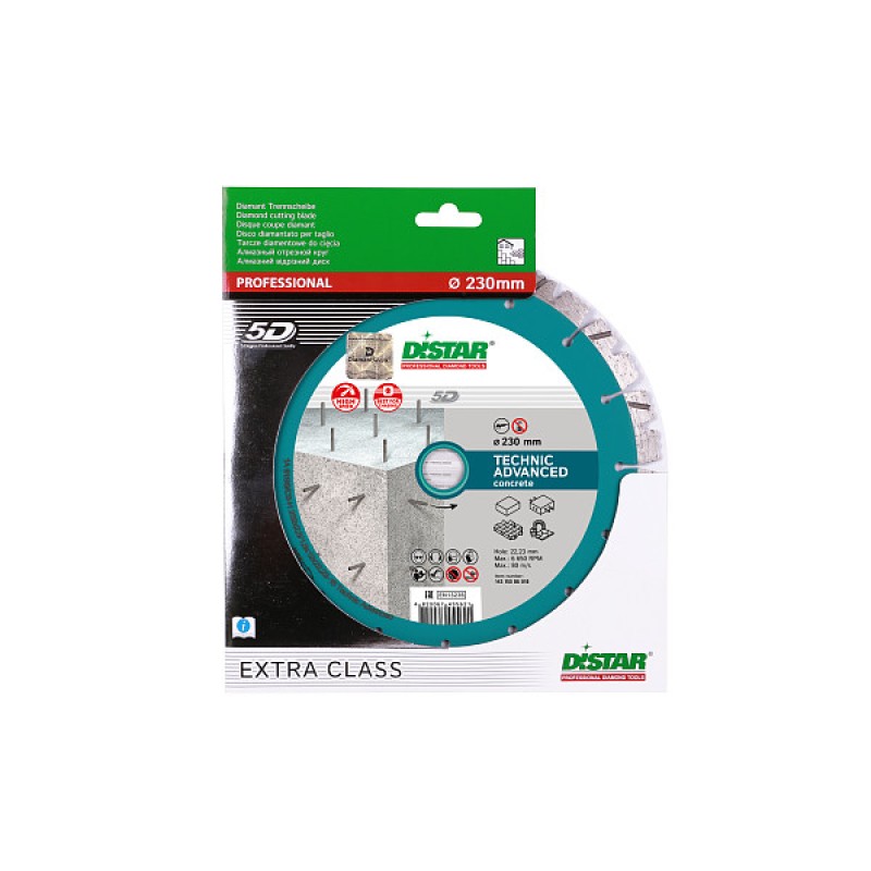 Disc Diamantat Technic Advanced, Distar Profesional beton, pavaj, caramida