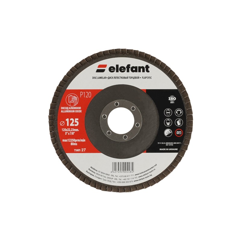 disc lamelar ELEFANT 125*22,2 P 120 T27