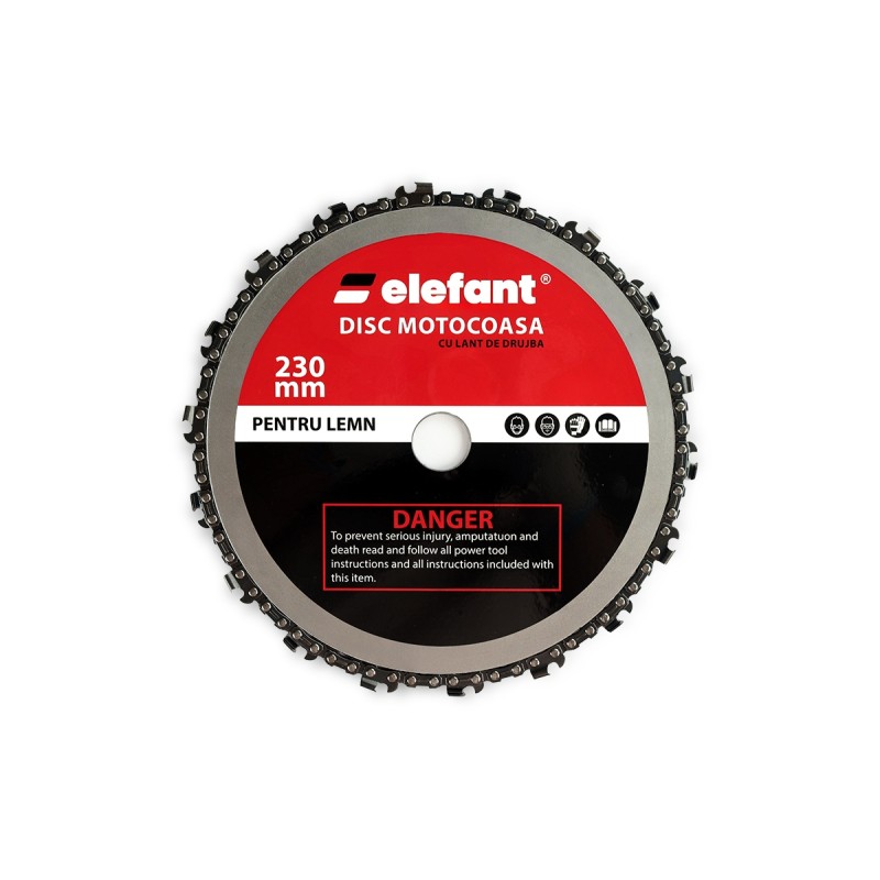 Disc motocoasă cu lanț de drujbă 230x25.4 mm – ELEFANT