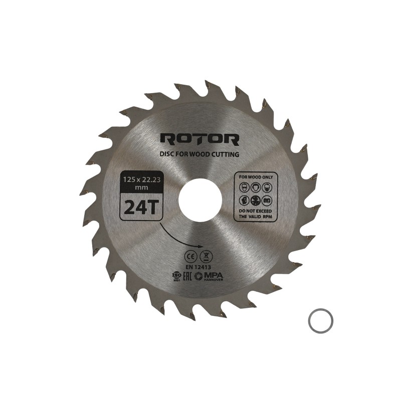 Disc taiat lemn ROTOR 125*22,23 24T