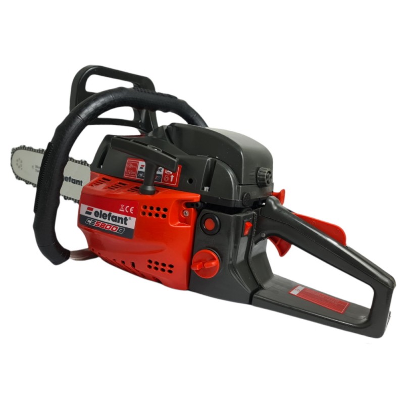 Drujba pe benzina ELEFANT CS5800B, 5.5CP, 3400rpm, 2 lame 2 lanturi, 38/45 cm