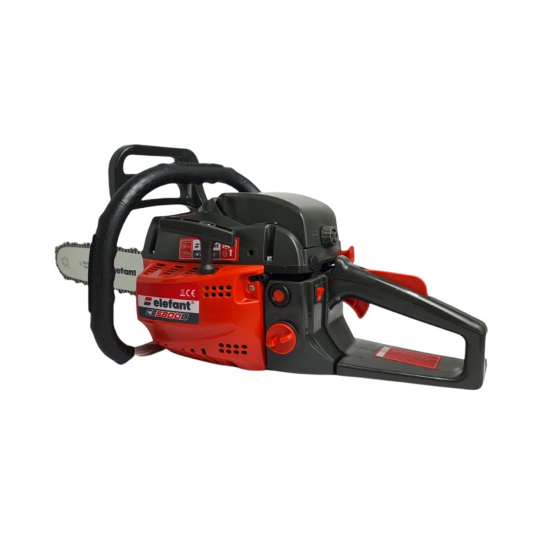 Drujba pe benzina ELEFANT CS5800B, 5.5CP, 3400rpm, 2 lame 2 lanturi, 38/45 cm