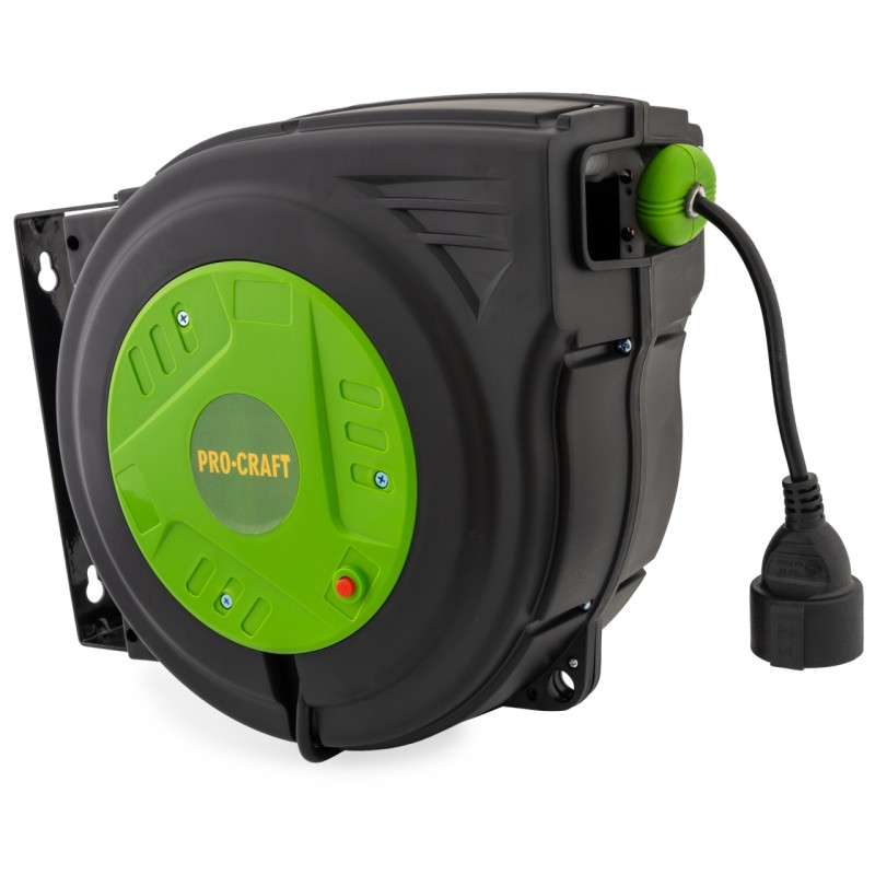 EK25N Cablu prelungitor cu tambur automat 25 metri PROCRAFT