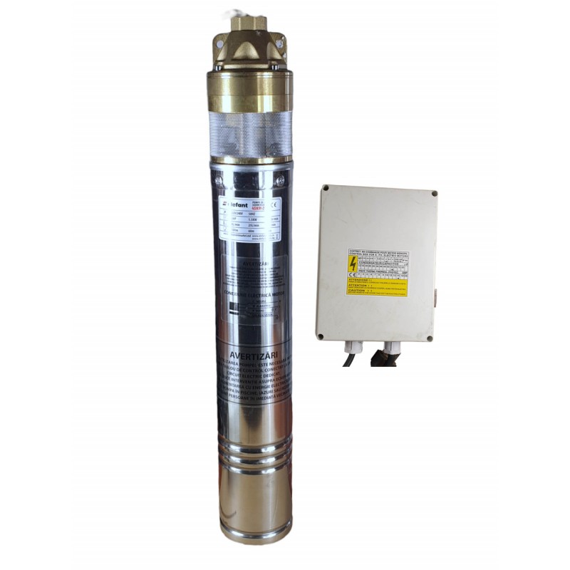 ELEFANT 4SKM200 pompa submersibila multietajata cu panou de control, 1500W