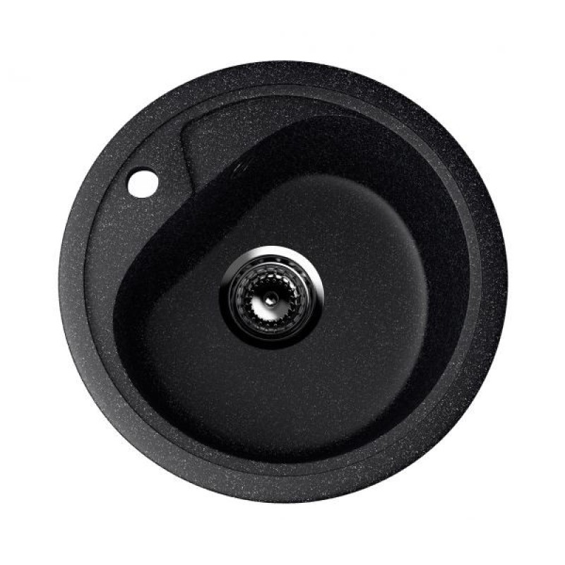 ES-10-308 chiuveta compozit, negru ECOSTONE