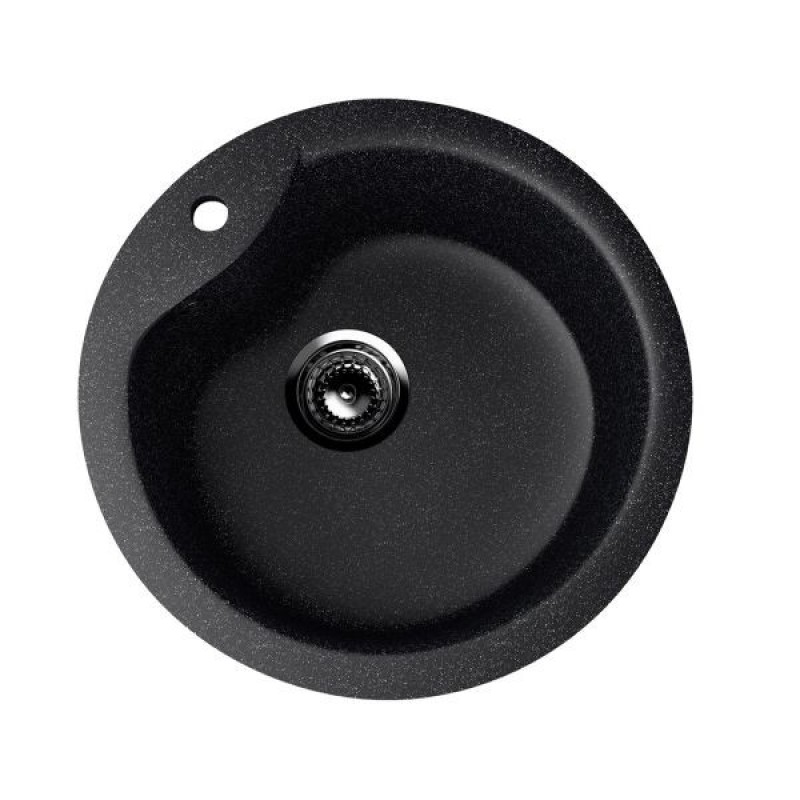 ES-12-308 chiuveta compozit, negru ECOSTONE