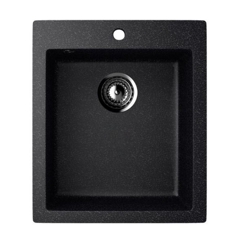 ES-14-308 chiuveta compozit, negru ECOSTONE