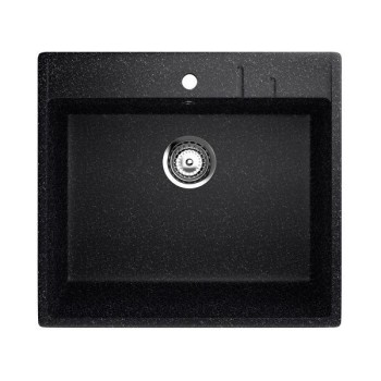 ES-15-308 chiuveta compozit, negru ECOSTONE