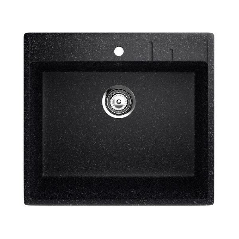 ES-15-308 chiuveta compozit, negru ECOSTONE