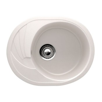 ES-17-331 chiuveta compozit, alb-crem ECOSTONE