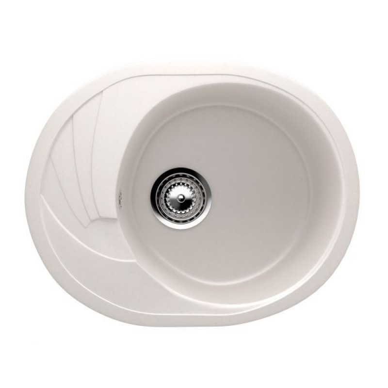 ES-17-331 chiuveta compozit, alb-crem ECOSTONE