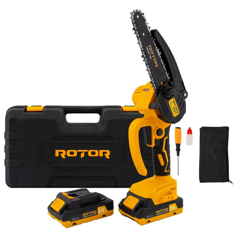 Fierastrau cu lant si acumulator ROTOR RMC21-6, 12m/s, 21V / 2Ah