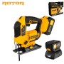 Fierastrau pendular pe acumulator ROTOR RJS21,21V/ 3 Ah, 750W, 3000 rot/min