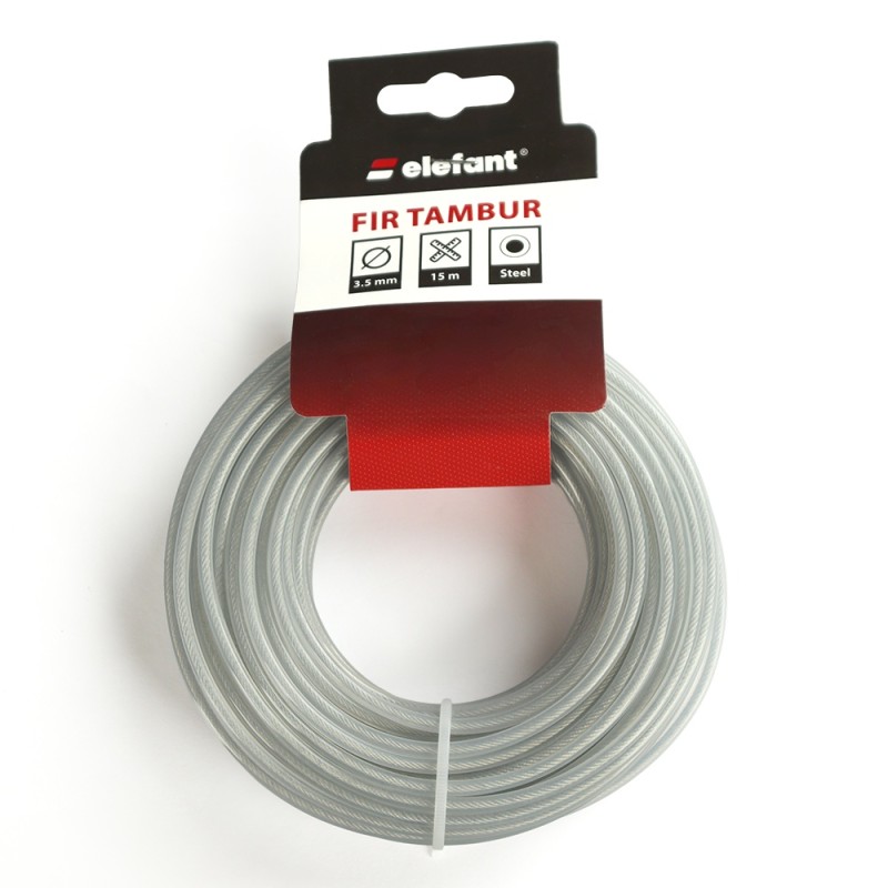 FIR TAMBUR CU INSERTIE METALICA 3.5mm x 15m, ELEFANT