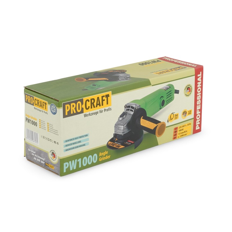 Flex polizor unghiular 1000 W, 11.000 rot/min PROCRAFT PW-1000