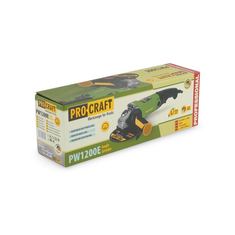 Flex Polizor Unghiular cu Variator Procraft PW 1200E , 860W, 11000 RPM, 125 mm
