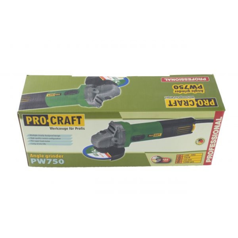 Flex Polizor Unghiular Procraft PW 750, 750 W, 1200 RPM, 125 mm Carbuni