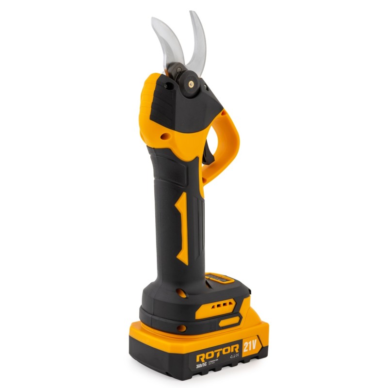 Foarfecă de grădină pe acumulator ROTOR RSB32 600W,Brushless ,2 x Acumulatori 21V 3Ah