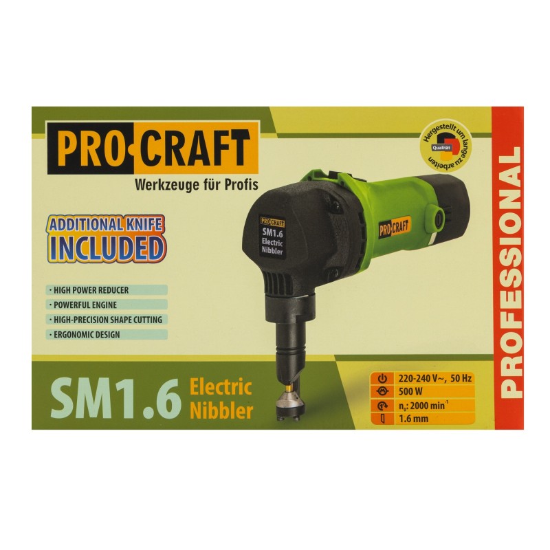 Foarfeca electrica de taiat tabla, PROCRAFT SM1.6-1000