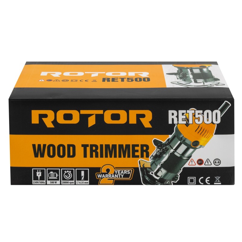 Freza lemn ROTOR RET500, 500 W, 28000 rpm