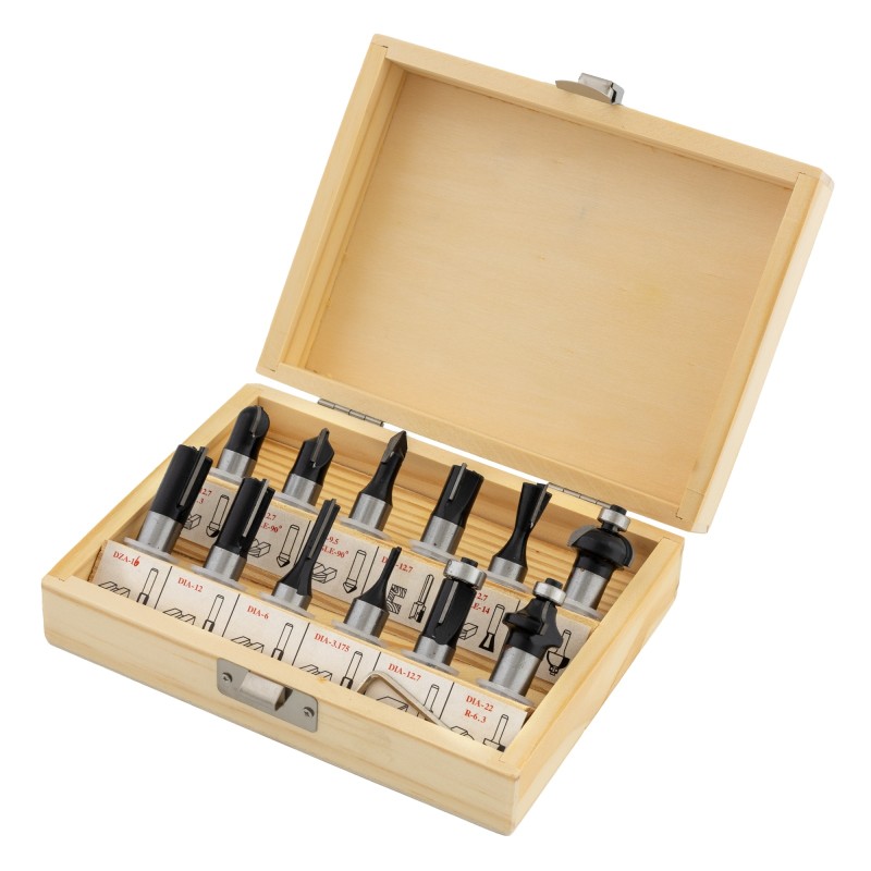 Freza PROCRAFT POB-2400 , 2000W, 23000 RPM, Set 12 freze pentru lemn