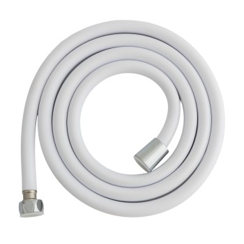 Furtun de dus din silicon alb 175 cm, FLEKO