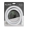 Furtun de dus din silicon alb 175 cm, FLEKO