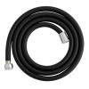 Furtun de dus din silicon negru 175 cm, FLEKO