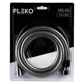 Furtun de dus flexibil din otel inoxidabil, Lungime 175cm FLEKO RG-03-A