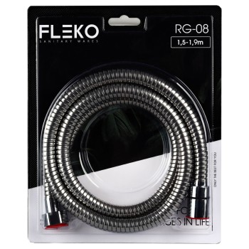 Furtun de dus flexibil din otel inoxidabil, Lungime 190 CM FLEKO RG-08-A