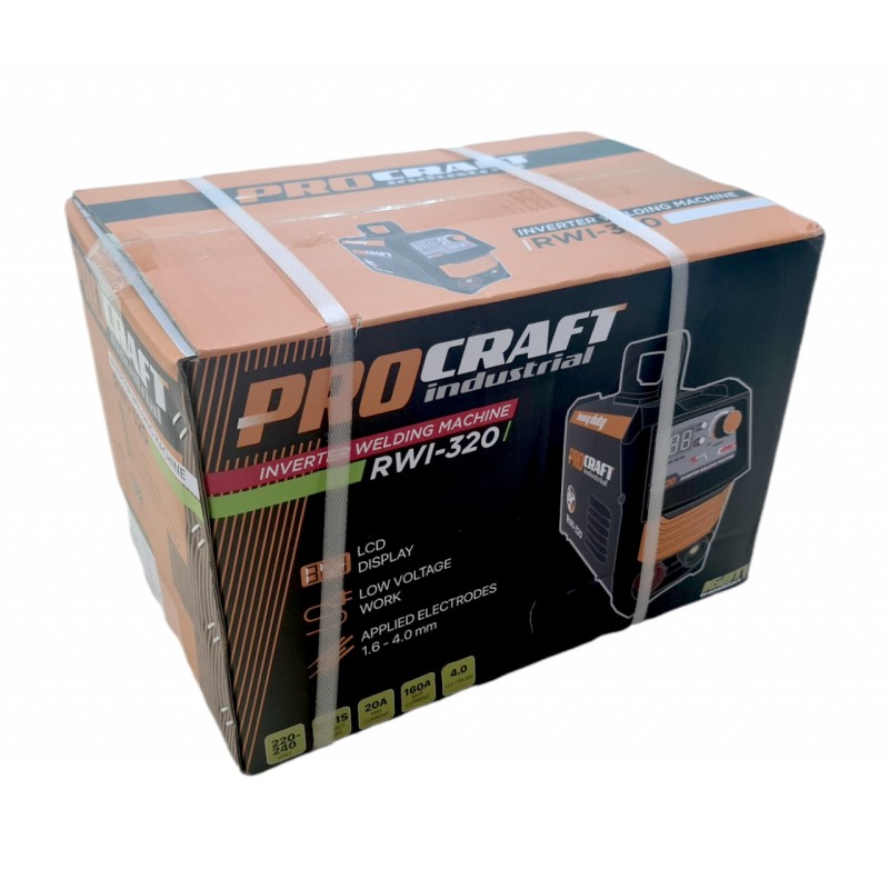 Invertor MMA Procraft RWI 320, Profesional, Heavy Duty, Tranzistori IGBT Masca