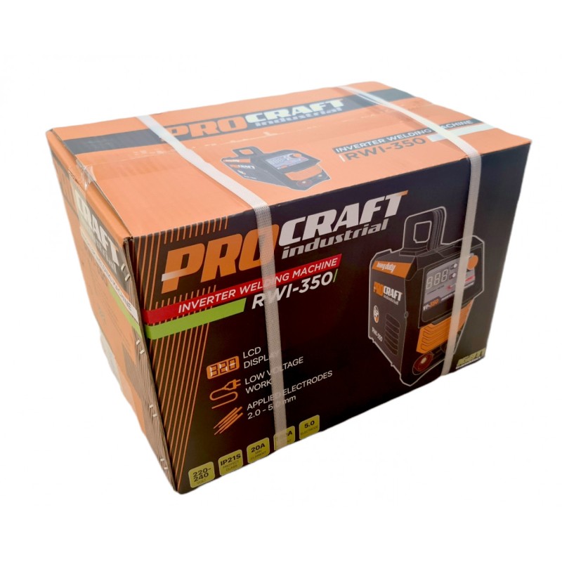 Invertor MMA Procraft RWI 350, Industrial, Tranzistori IGBT Masca, Noul Procraft