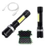 Lanterna din aluminiu LED cu zoom, acumulator si incarcare USB V-114984 VARGO
