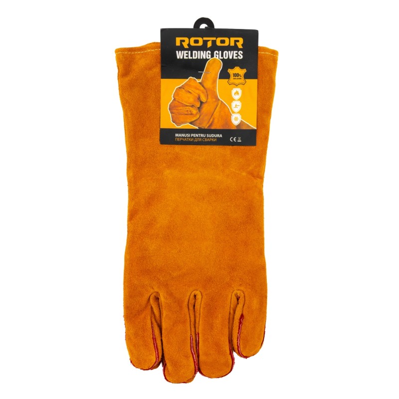 Manusi de sudura, galbene, textile, Rotor