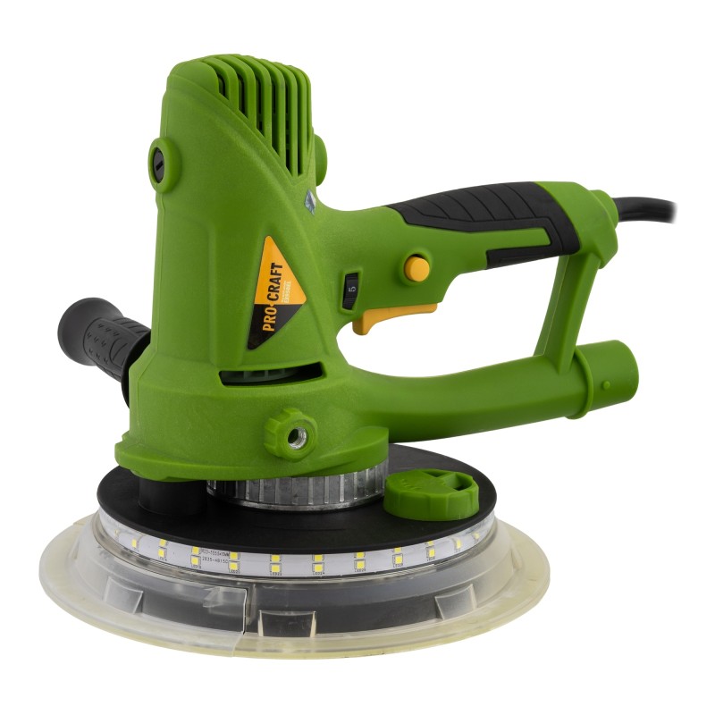 Masina de slefuit pereti Procraft EX950EL, 950 W, 180 mm, 1200-2500 rot/min cu aspirator sac