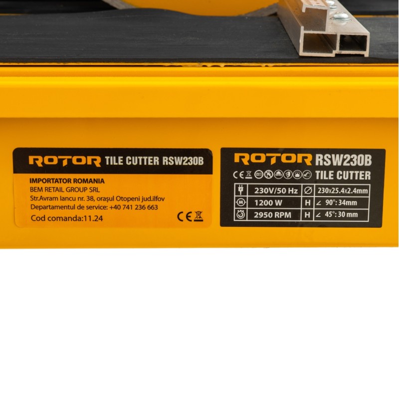 Masina de taiat gresie ROTOR RSW230B 1200 W, 2950 rot/min