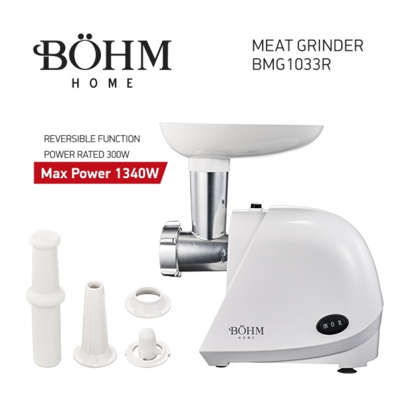 Masina de tocat carne electrica BÖHM BMG1033R, 1,5 Kg/min, 300-1340 W