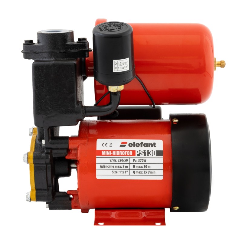 Mini Hidrofor Elefant PS130, silentios, 0.37 kW, turbina bronz, max 1.8 bari