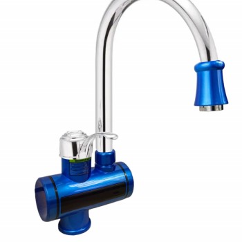 MIXXUS Electra 240-E Blue robinet instant electric pentru apa, 3 kW din plastic si otel inoxidabil