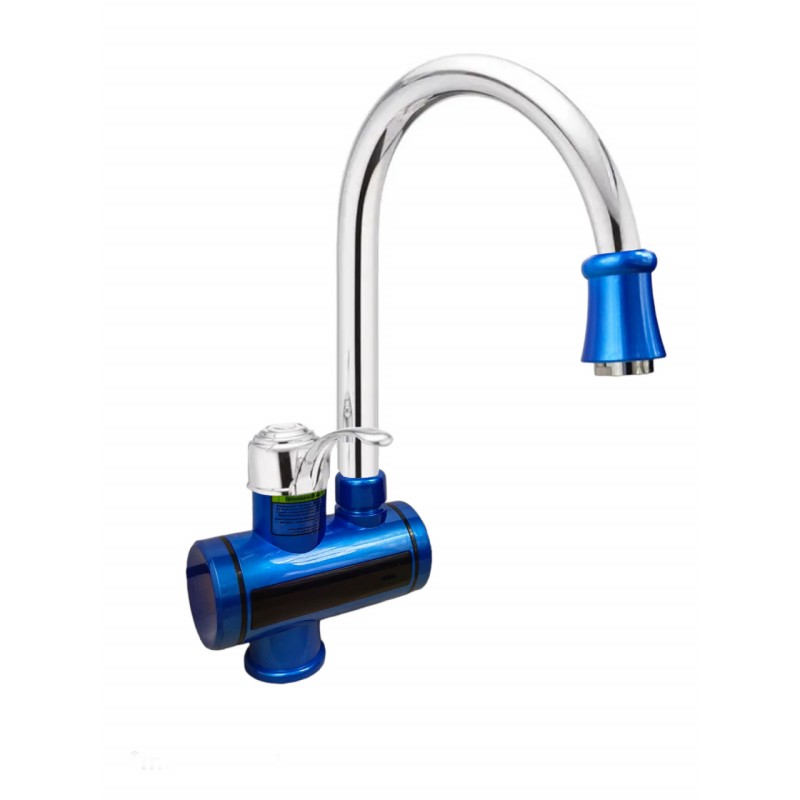 MIXXUS Electra 240-E Blue robinet instant electric pentru apa, 3 kW din plastic si otel inoxidabil