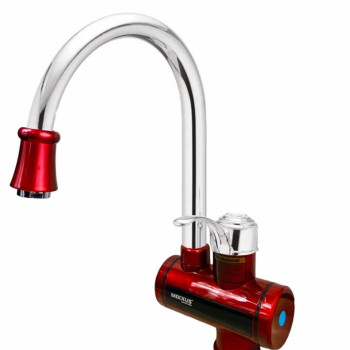 MIXXUS Electra 240-E Red robinet instant electric pentru apa, 3 kW din plastic si otel inoxidabil