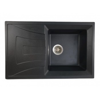 MIXXUS HB8104-G226 NEGRU, chiuveta bucatarie dreptunghiulara din granit