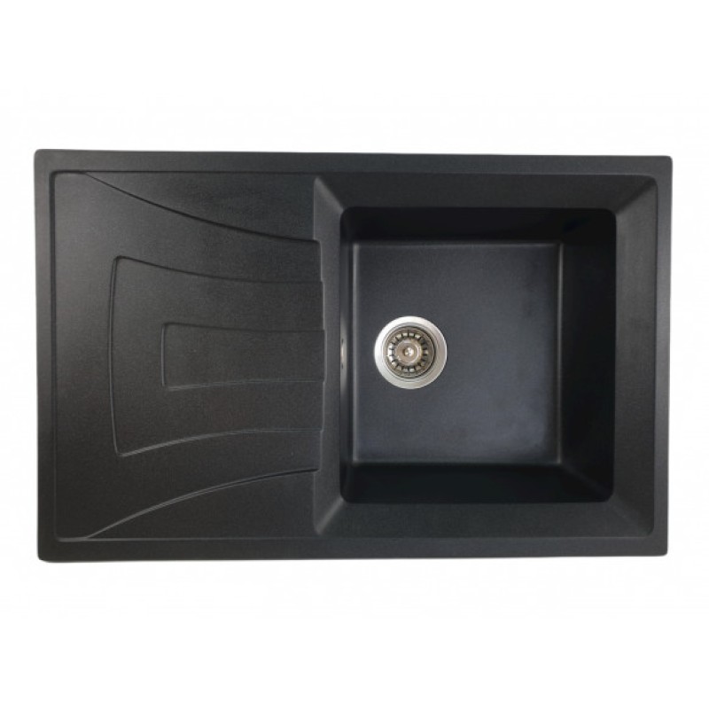 MIXXUS HB8104-G226 NEGRU, chiuveta bucatarie dreptunghiulara din granit