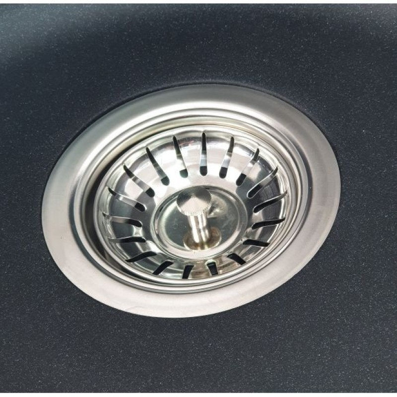 MIXXUS HB8104-G226 NEGRU, chiuveta bucatarie dreptunghiulara din granit