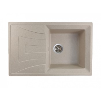 MIXXUS HB8104-G322 BEJ, chiuveta bucatarie dreptunghiulara granit