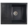 MIXXUS HB8210-G226 NEGRU, chiuveta bucatarie dreptunghiulara din granit