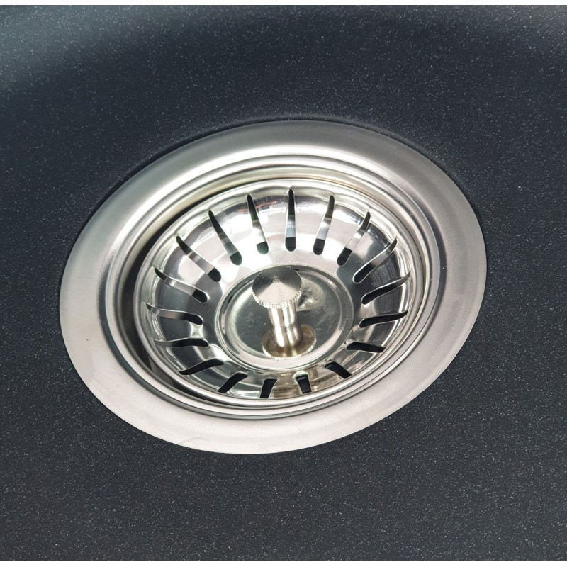 MIXXUS HB8310-G226 NEGRU, chiuveta ovala bucatarie granit