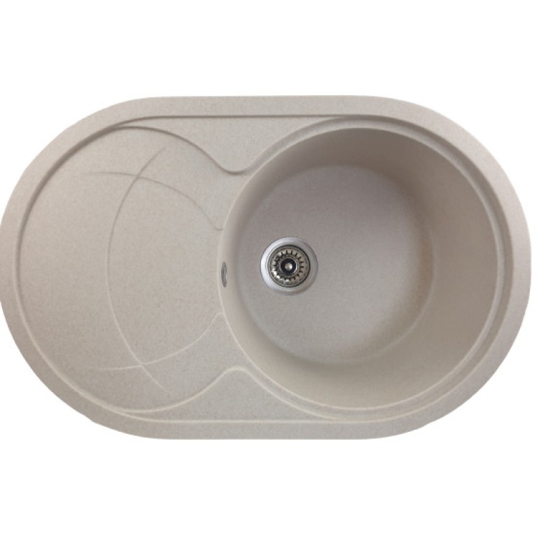 MIXXUS HB8310-G322 BEJ, chiuveta ovala bucatarie granit