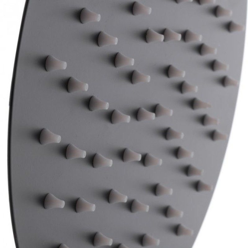 MIXXUS SH-04 BLACK cap de dus din otel inoxidabil