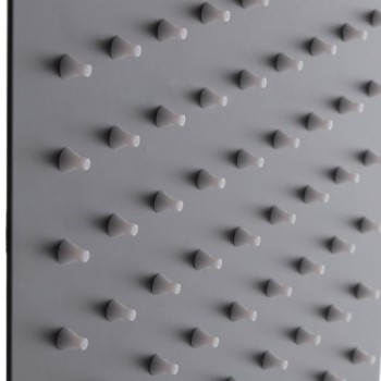 MIXXUS SH-06 BLACK cap de dus din otel inoxidabil